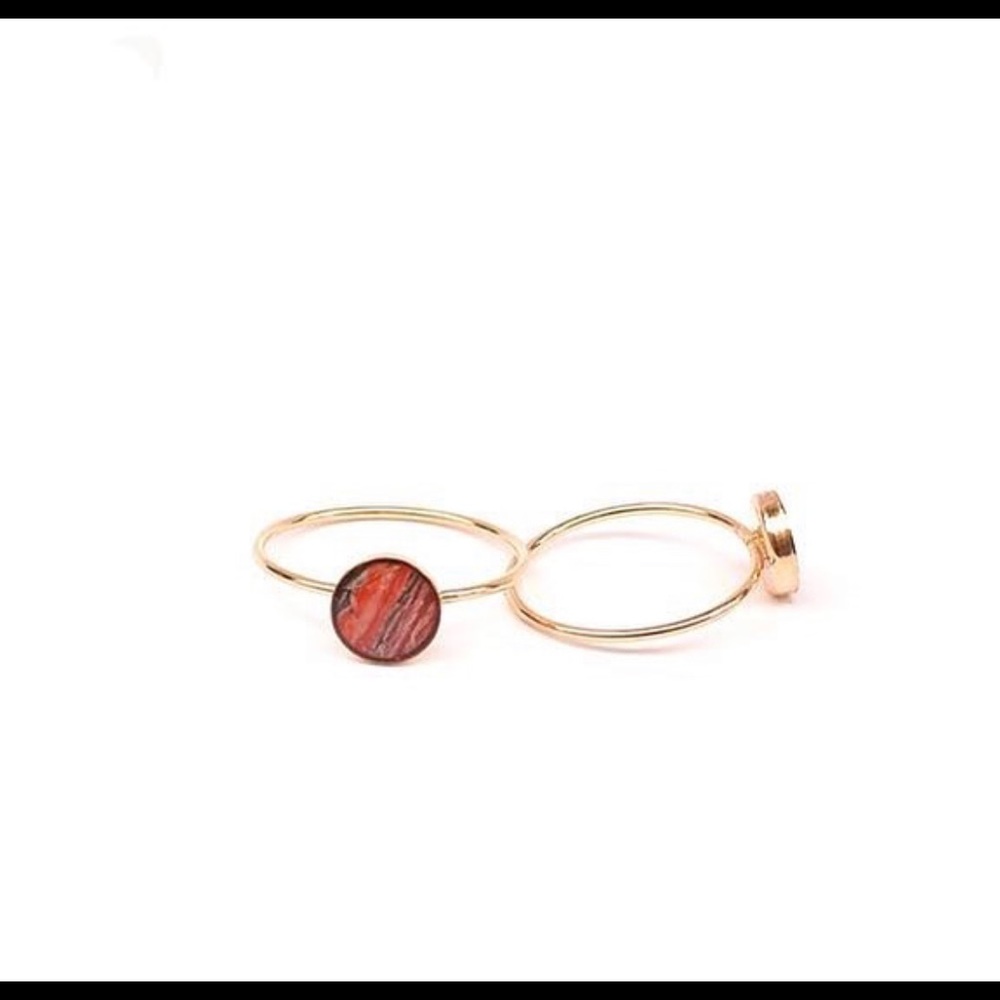 Stackable Upcycled Genuine Snakeskin Rings - image 1